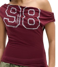 BDG Urban Outfitters #double;98#double; Graphic Cap Sleeve T-Shirt