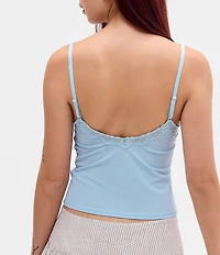 BDG Urban Outfitters Adore Lace Trim Knit Tank Top
