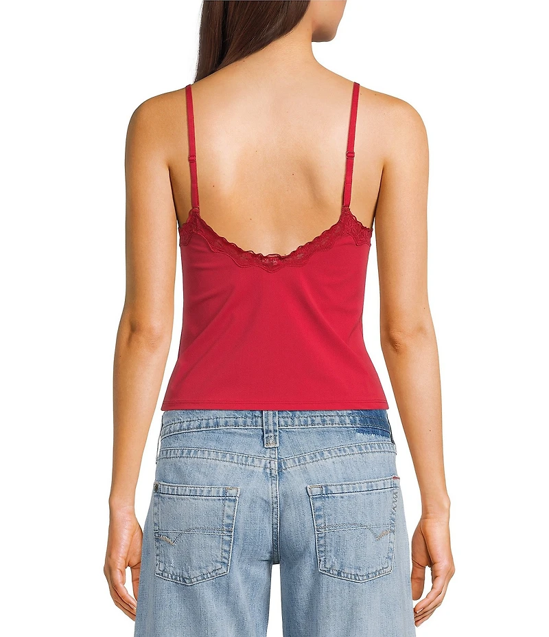 BDG Urban Outfitters Adore Lace Trim Knit Tank Top