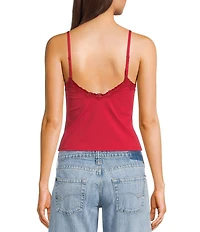 BDG Urban Outfitters Adore Lace Trim Knit Tank Top
