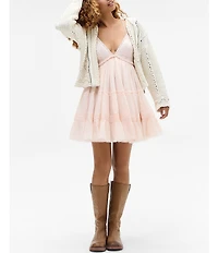 BDG Urban Outfitters Aria Sleeveless Solid Mini Dress