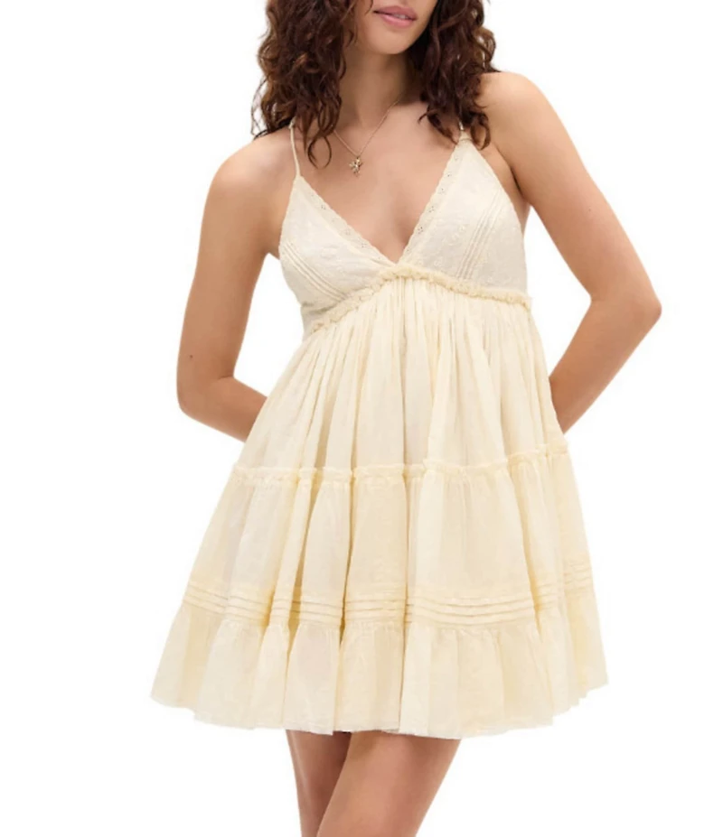 BDG Urban Outfitters Aria Sleeveless Solid Mini Dress