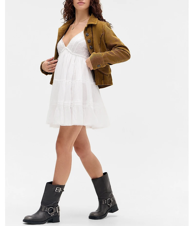 BDG Urban Outfitters Aria Sleeveless Solid Mini Dress