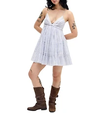 BDG Urban Outfitters Aria Sleeveless Striped Mini Dress