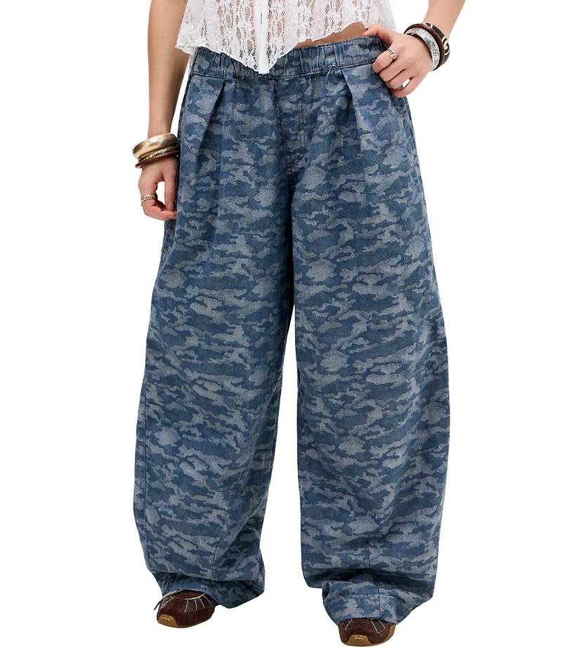 BDG Urban Outfitters Bobbi Camouflage Printed Denim Trouser Pants