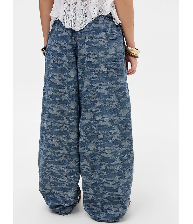 BDG Urban Outfitters Bobbi Camouflage Printed Denim Trouser Pants