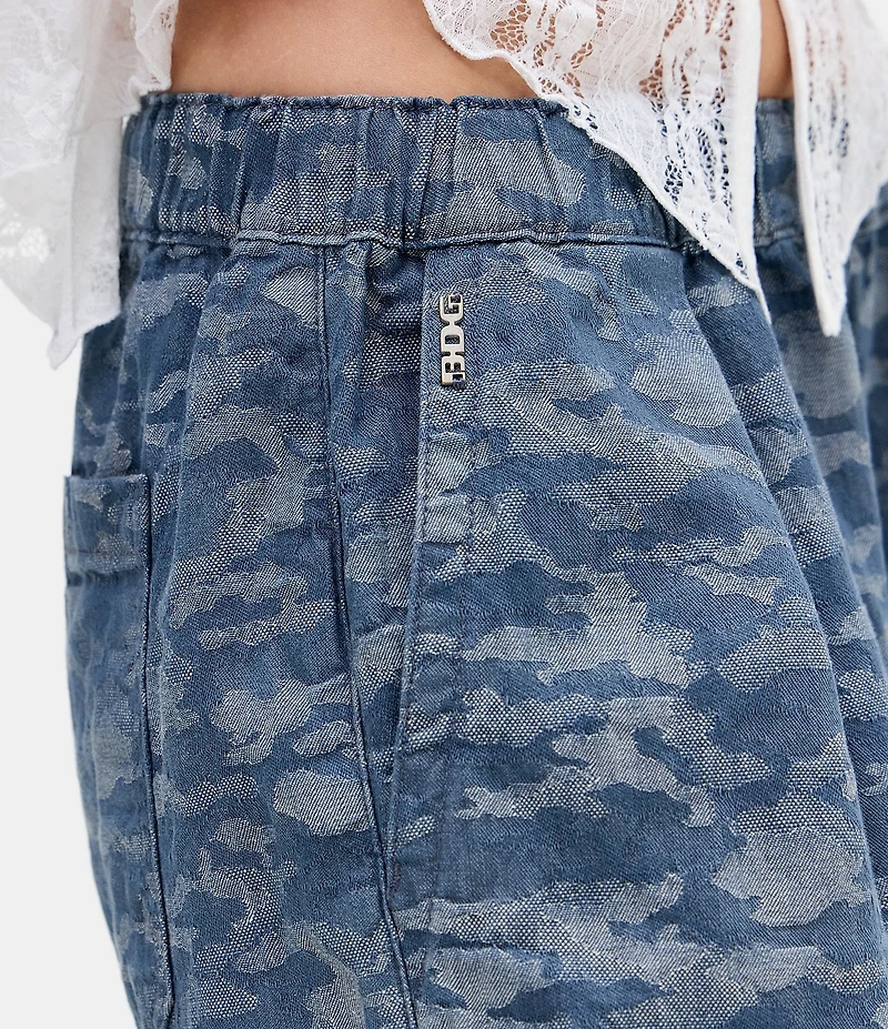 BDG Urban Outfitters Bobbi Camouflage Printed Denim Trouser Pants