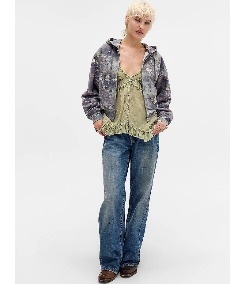 BDG Urban Outfitters Camo Zip Hoodie Jacket