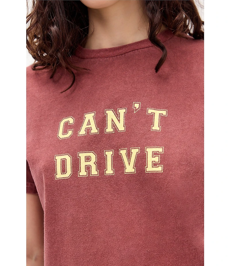 BDG Urban Outfitters Can't Drive Relaxed Short Sleeve T-Shirt