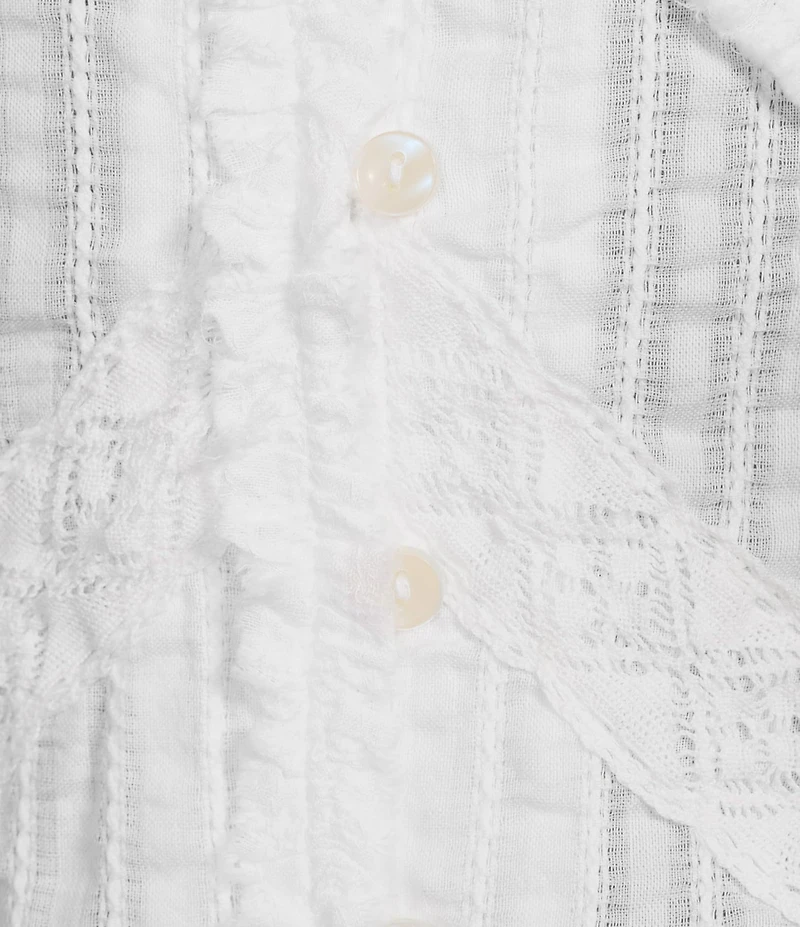 BDG Urban Outfitters Cap Sleeve Robyn Ruffle Blouse