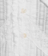 BDG Urban Outfitters Cap Sleeve Robyn Ruffle Blouse