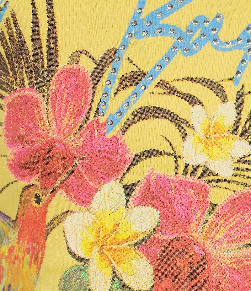 BDG Urban Outfitters Chileno Bay Tropical Floral Scoop Neck Sleeveless Camisole Top