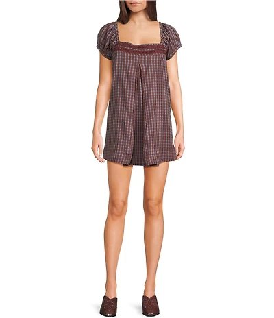 BDG Urban Outfitters Cordelia Check Mini Dress