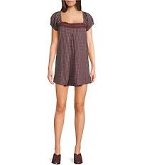 BDG Urban Outfitters Cordelia Check Mini Dress