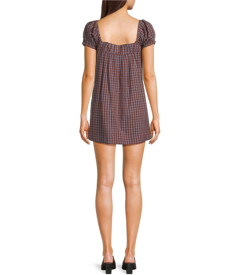 BDG Urban Outfitters Cordelia Check Mini Dress