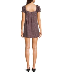 BDG Urban Outfitters Cordelia Check Mini Dress