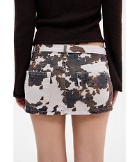 BDG Urban Outfitters Cow Print Ultima Mini Micro Skirt