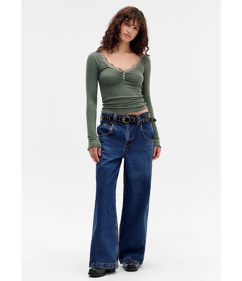 BDG Urban Outfitters Diana Lace Trimmed T-Shirt