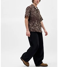 BDG Urban Outfitters Embroidered Short Sleeve Woven Shirt