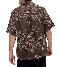 BDG Urban Outfitters Embroidered Short Sleeve Woven Shirt