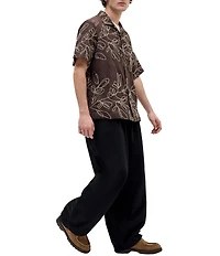 BDG Urban Outfitters Embroidered Short Sleeve Woven Shirt