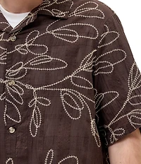 BDG Urban Outfitters Embroidered Short Sleeve Woven Shirt