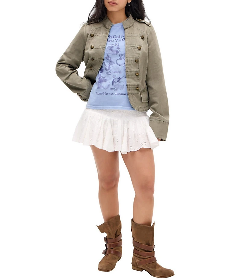 BDG Urban Outfitters Feline Short Sleeve T-Shirt