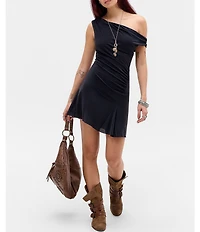 BDG Urban Outfitters Fia Cupro Mini Dress