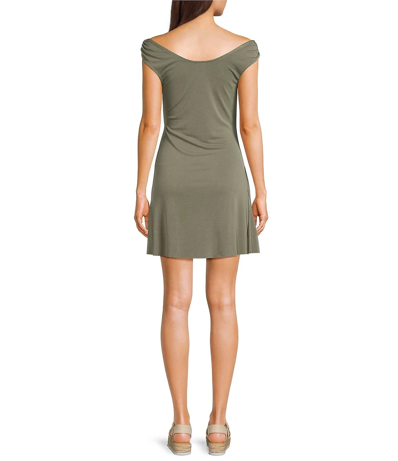 BDG Urban Outfitters Fia Cupro Mini Dress