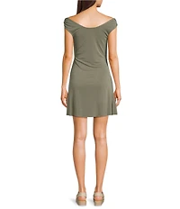 BDG Urban Outfitters Fia Cupro Mini Dress