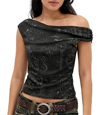 BDG Urban Outfitters Fia Printed Cropped Top