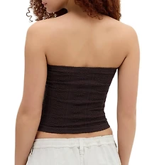 BDG Urban Outfitters Floral Tapestry Knit Bandeau Top