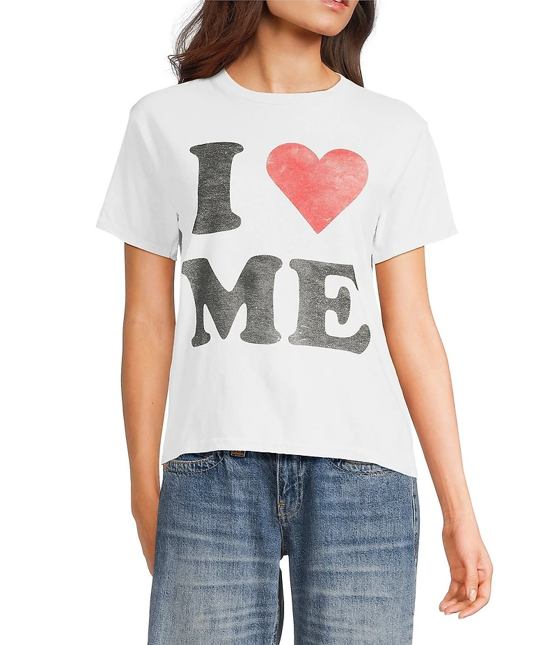 BDG Urban Outfitters I Heart Me Crew Neck Short Sleeve T-Shirt
