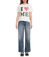BDG Urban Outfitters I Heart Me Crew Neck Short Sleeve T-Shirt