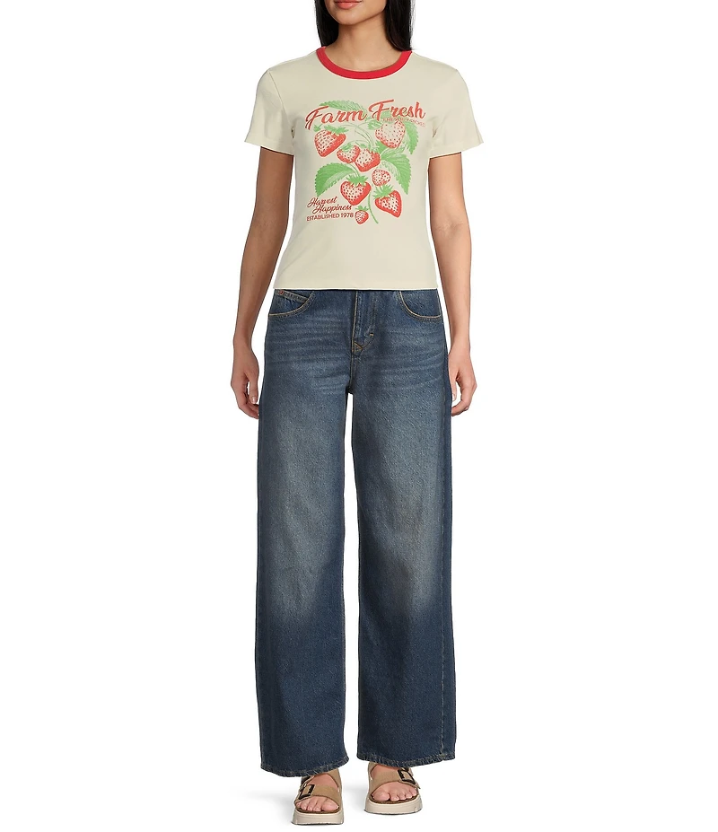 BDG Urban Outfitters Jaya Texan Turn Up Low Rise 5-Pocket Jeans