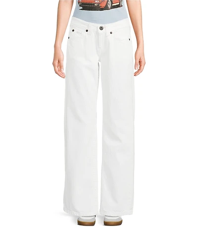 BDG Urban Outfitters Kayla Relaxed Straight Leg Low Rise Denim Trouser Jeans