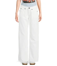 BDG Urban Outfitters Kayla Relaxed Straight Leg Low Rise Denim Trouser Jeans