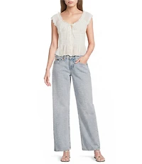 BDG Urban Outfitters Kayla Straight Leg Denim Jeans