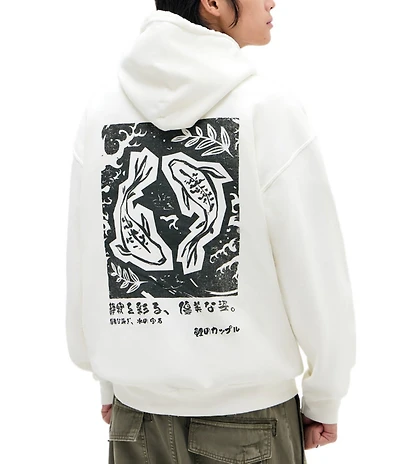 BDG Urban Outfitters Koi Portrait Long Sleeve Fleece Hoodie