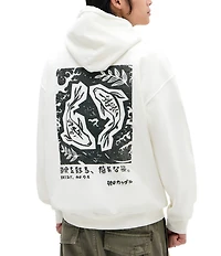 BDG Urban Outfitters Koi Portrait Long Sleeve Fleece Hoodie