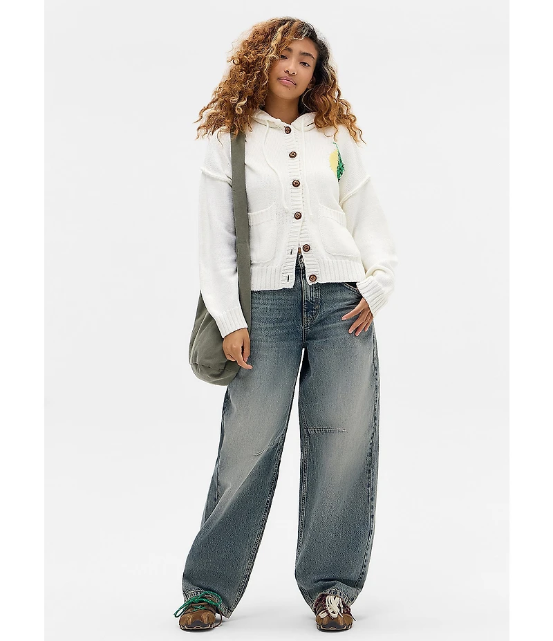 BDG Urban Outfitters Limoncello Hoodie Cardigan