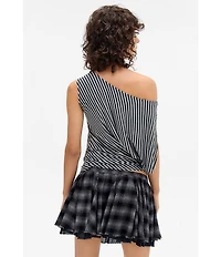 BDG Urban Outfitters Livia Short Sleeve Striped Top