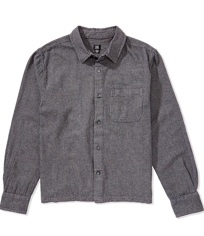 BDG Urban Outfitters Long Sleeve Houndstooth Shirt