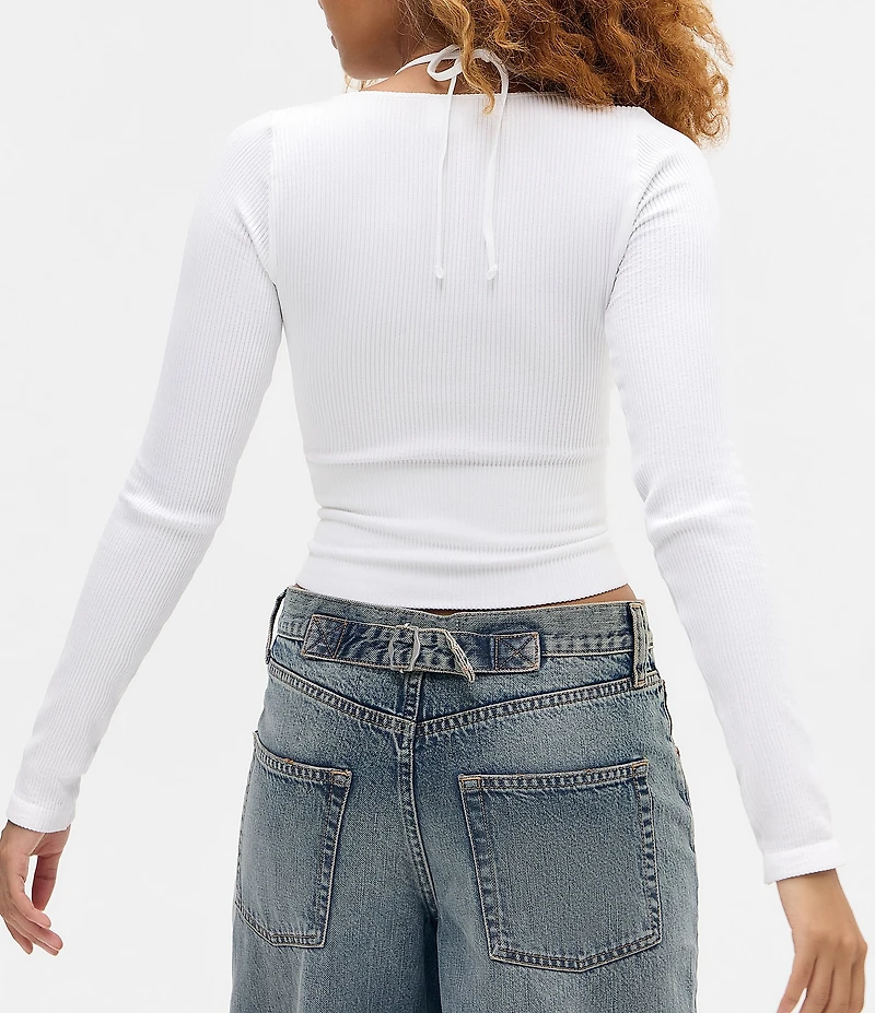 BDG Urban Outfitters Long Sleeve Seeing Double Top