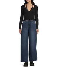 BDG Urban Outfitters Long Sleeve Seeing Double Top