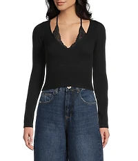 BDG Urban Outfitters Long Sleeve Seeing Double Top
