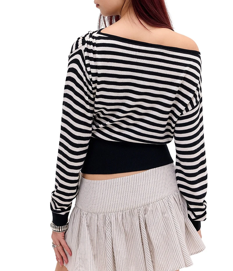BDG Urban Outfitters Long Sleeve Striped Bailey Sweater