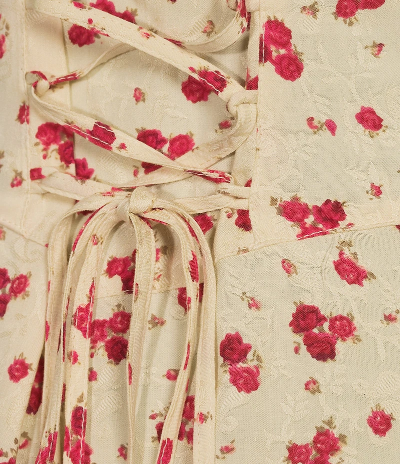 BDG Urban Outfitters Luna Ditsy Floral Printed Sleeveless Mini Slip Dress