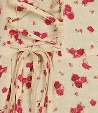 BDG Urban Outfitters Luna Ditsy Floral Printed Sleeveless Mini Slip Dress