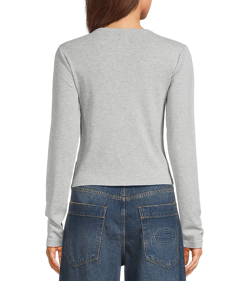 BDG Urban Outfitters Motorcycle Club Long Sleeve Knit T-Shirt